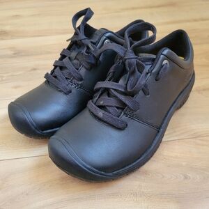 KEEN Utility PTC Women's Restaurant Black Leather Work Shoes Sz 9